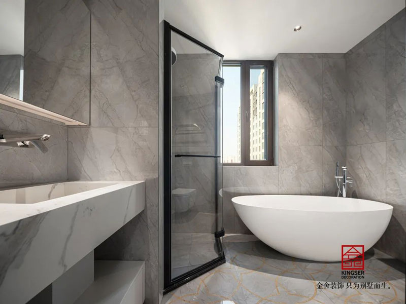 德贤公馆212㎡港式轻奢风格装修实景