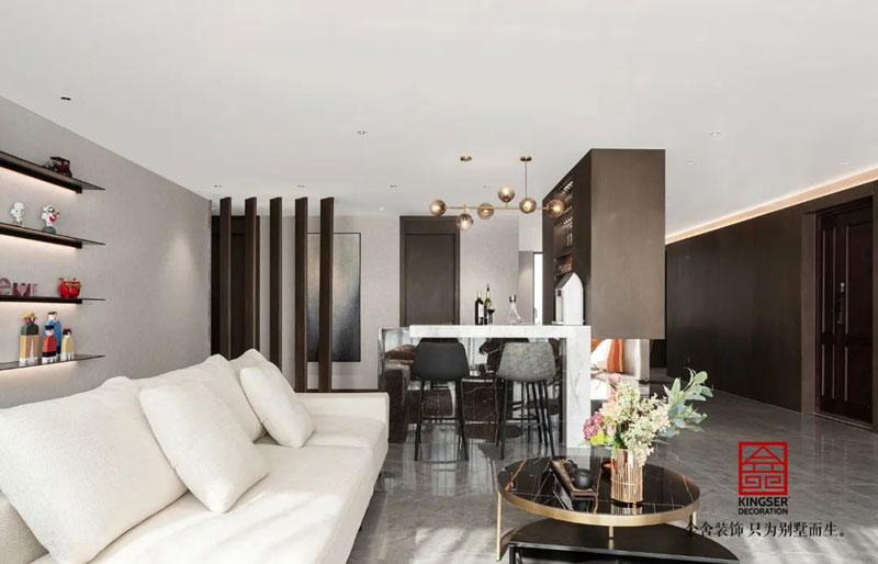 德贤公馆212㎡港式轻奢风格装修实景