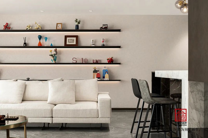 德贤公馆212㎡港式轻奢风格装修实景