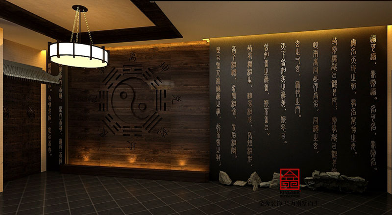 私人会所1000平米中式风格装修效果图