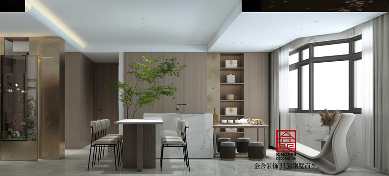 荣盛华府210㎡现代简约装修实景