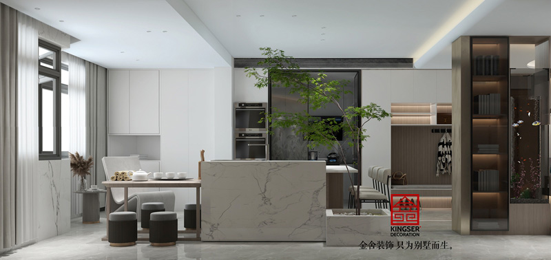 荣盛华府210㎡现代简约装修实景