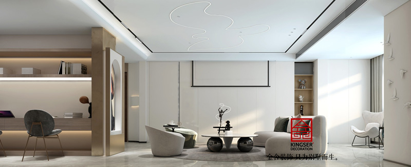 荣盛华府210㎡现代简约装修实景