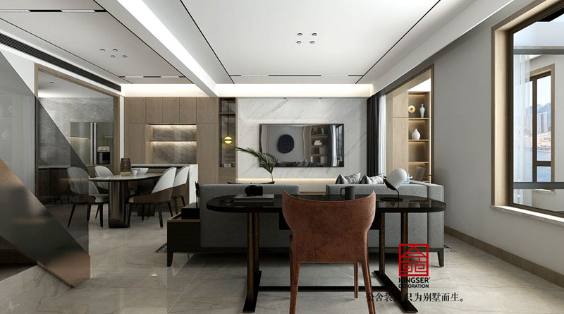 中央云著169平米现代风格装修效果图