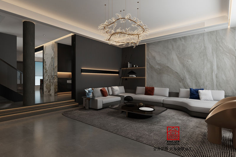 衡水南苑别墅装修效果图-客厅