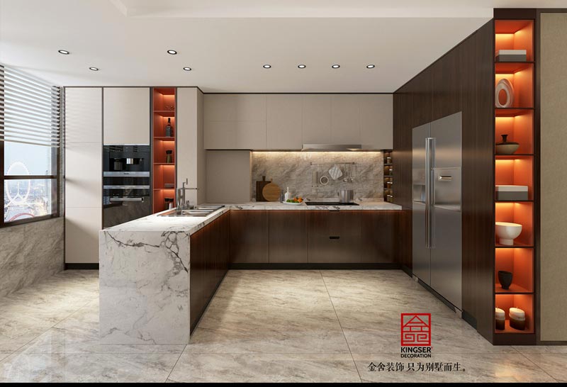 荣盛华府190㎡中式风格装修效果图