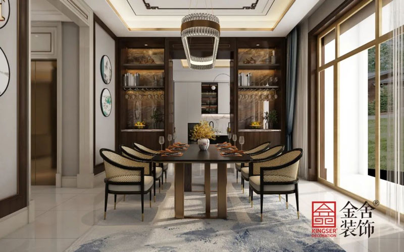 西山林语1400㎡新中式别墅装修实景