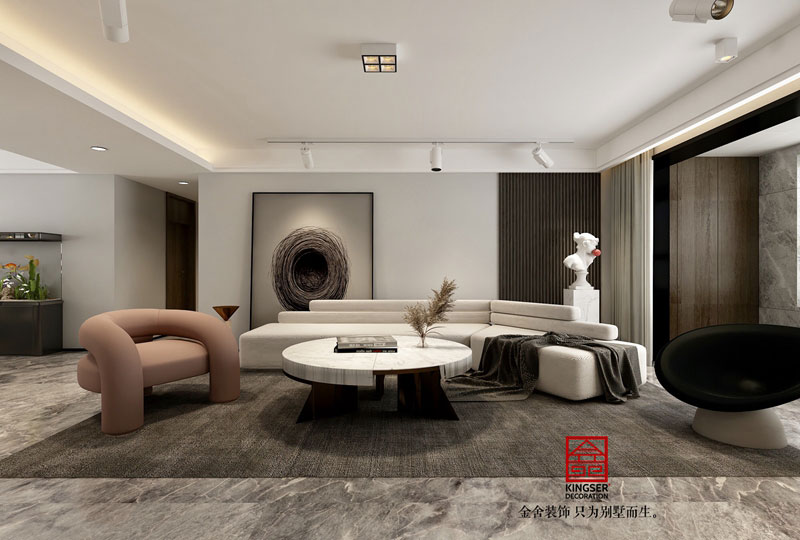 东南智汇城170㎡现代简约风格装修设计