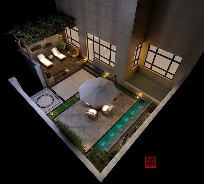万和原著下跃-装修设计-庭院