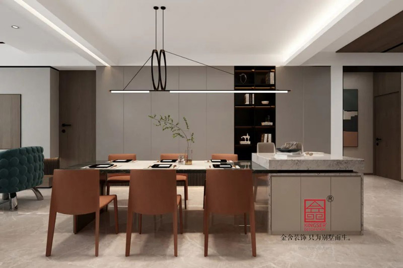 滨河花园300㎡平墅装修软装赏析