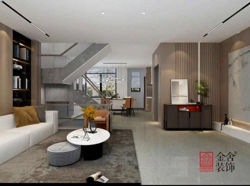 中央云著277㎡别墅装修现代简约效果图