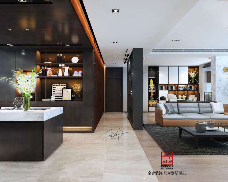 保利拉菲197平现代简约风格效果图