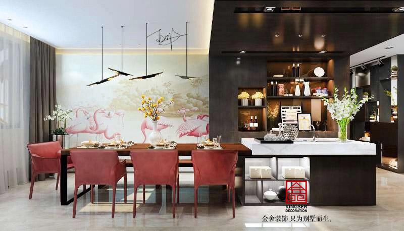 保利拉菲197平现代简约风格效果图