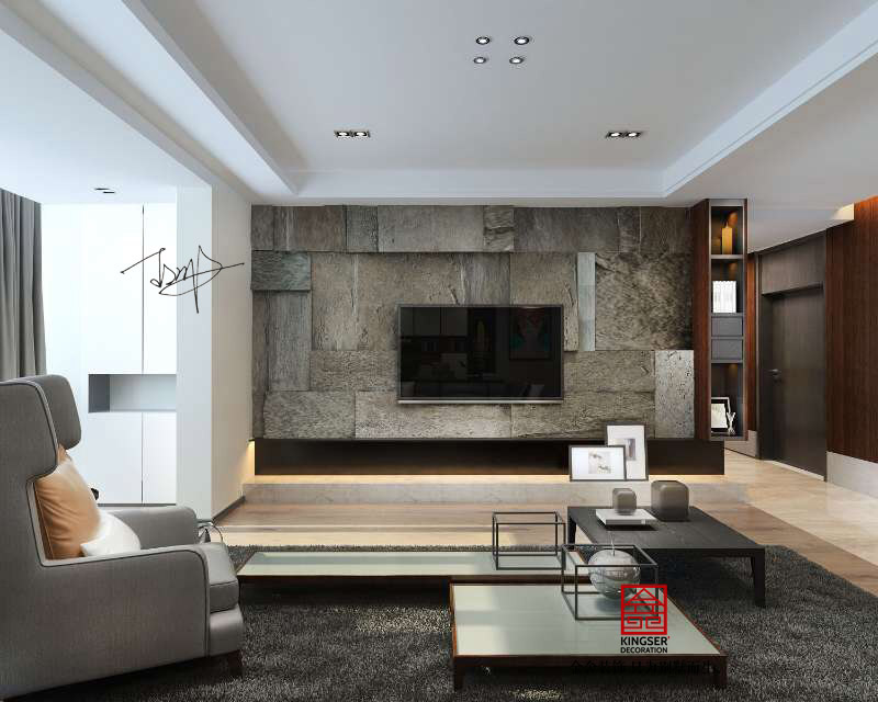 保利拉菲197平现代简约风格效果图