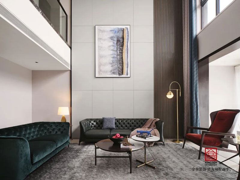 裕华壹号260㎡顶跃装修现代轻奢实景图