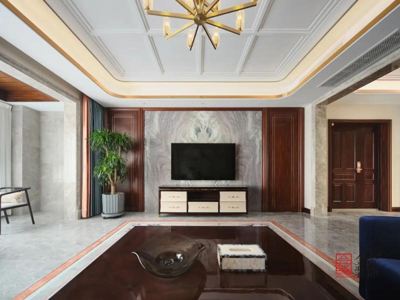 荣盛华府轻奢风格205㎡装修实景图