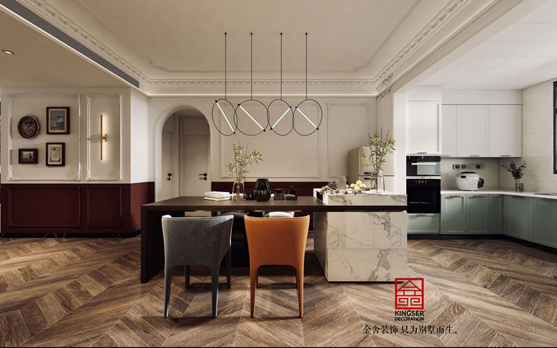 融创中心180㎡法式复古风格装修