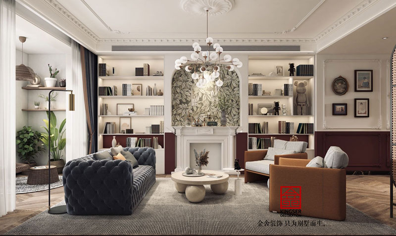 融创中心180㎡法式复古风格装修