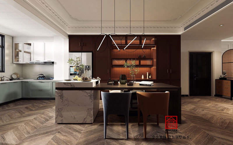 融创中心180㎡法式复古风格装修