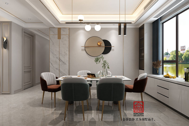 东南智汇城191平米美式轻奢风格装修设计