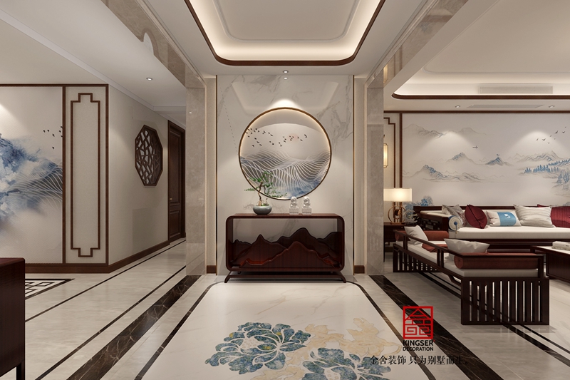 东南智汇城191平米新中式风格装修效果图