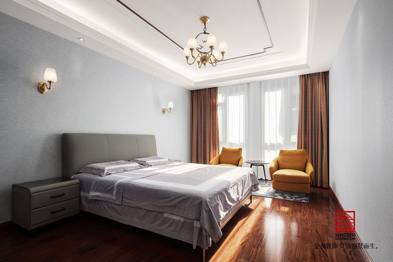 大者别墅装修实景图-卧室