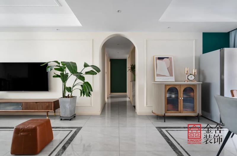 盛邦大都会北欧复古风格装修实景图-玄关