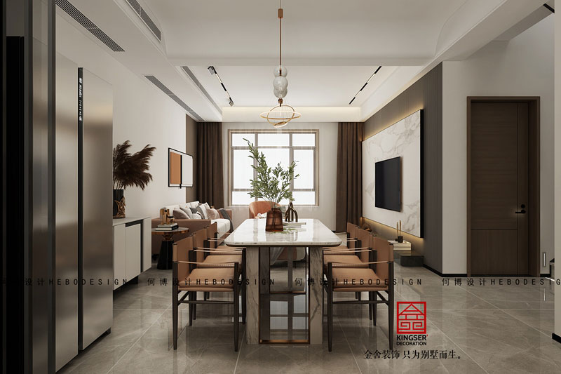 西山林语现代风格装修效果图-餐厅