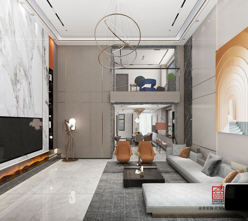 荣盛御府现代轻奢风格装修设计