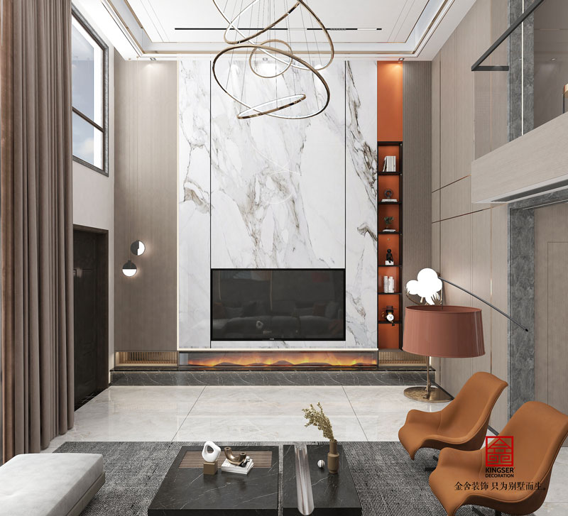 荣盛御府现代轻奢风格装修设计