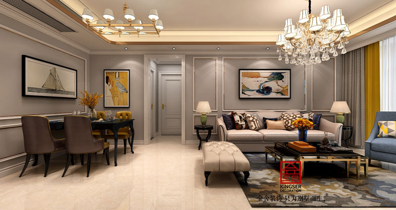 紫晶悦城装修效果图-客厅