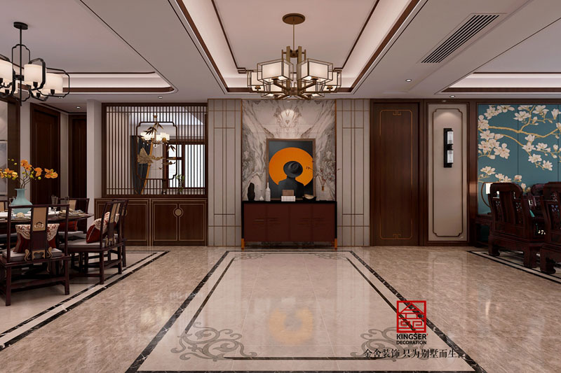 林荫大院新中式风格装修-玄关效果图