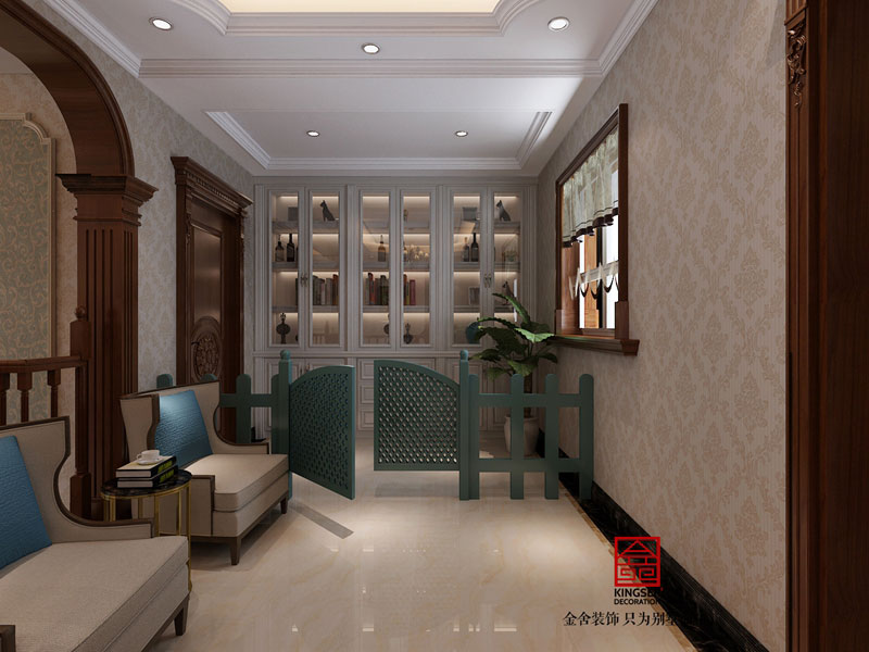 鑫界王府跃层装修走廊效果图