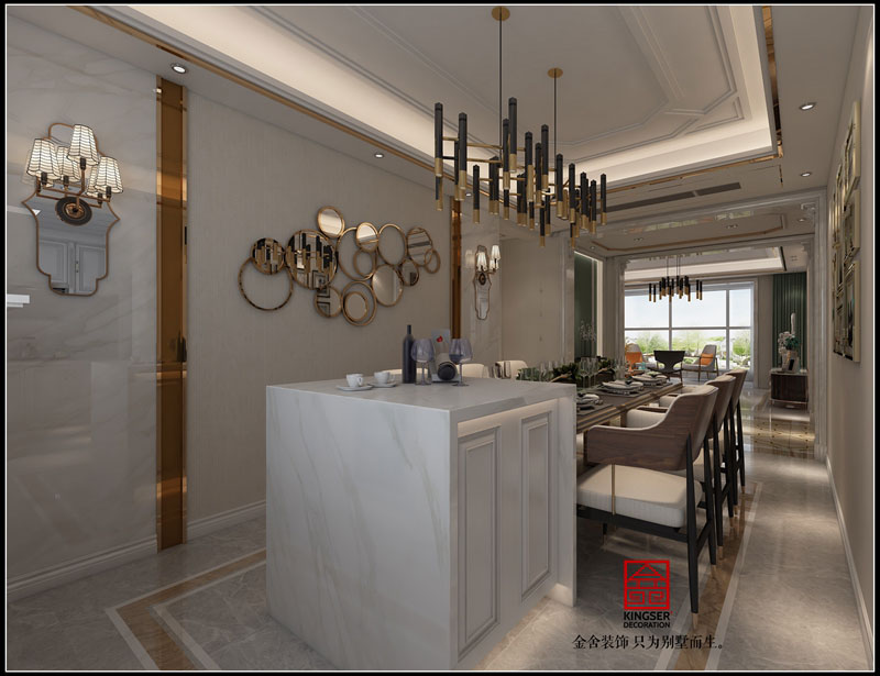 中冶德贤公馆餐厅装修效果图