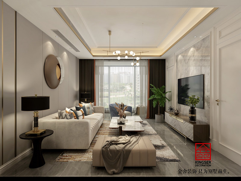 融创中心180㎡现代轻奢风格装修