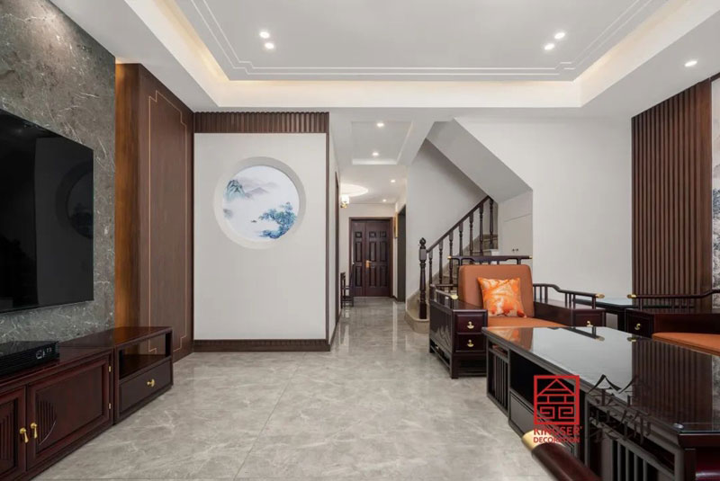 阿尔卡迪亚鹿府新中式装修实景图