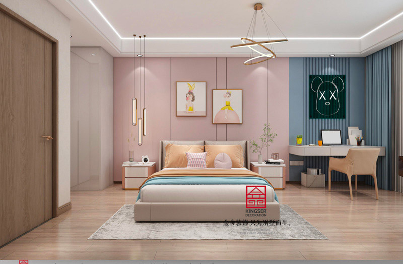 九里晴川下叠装修现代风格效果图