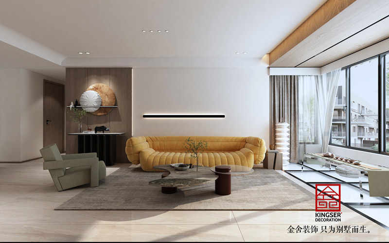 九里晴川143平米下叠装修效果图