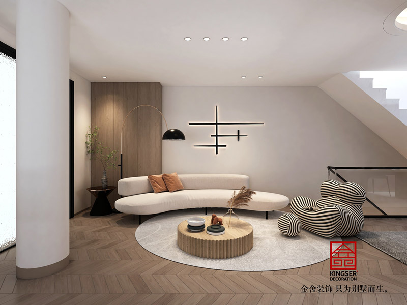 九里晴川143平米下叠装修效果图