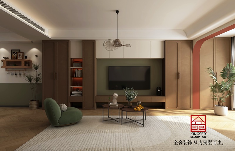 绿城诚园127㎡南洋复古风装修设计