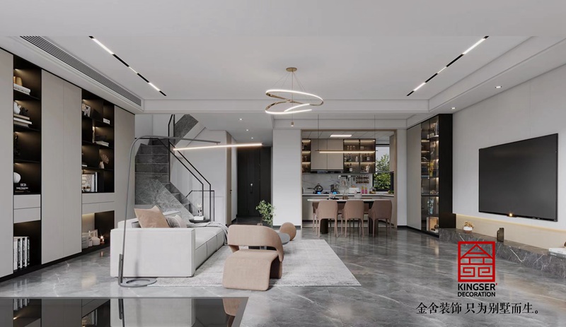 中央云著169平米轻奢风格装修设计