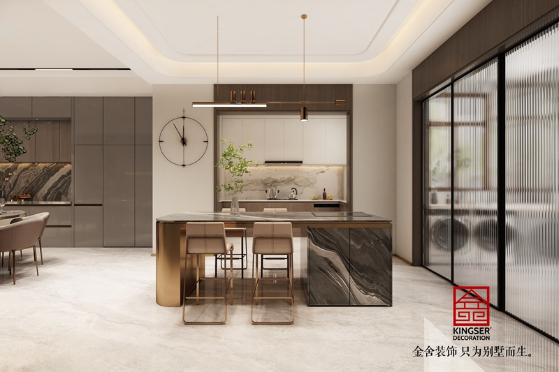 天阳御龙湾轻奢风格茶室效果图