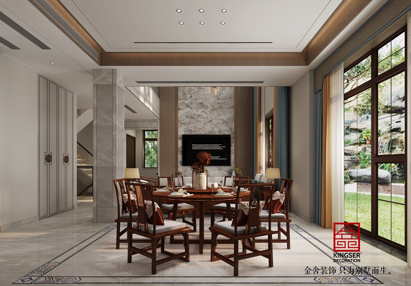 西山林语新中式别墅装修效果图