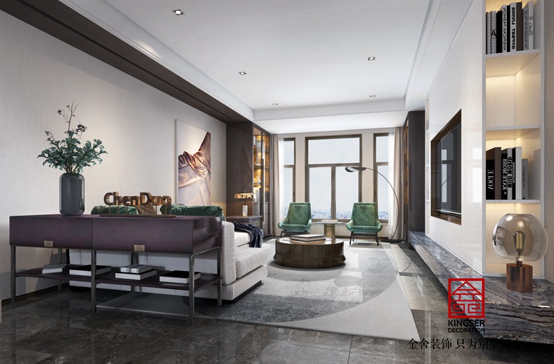 平山自建住宅现代风格装修效果图