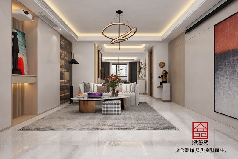 东南智汇城191平轻奢风格装修效果图