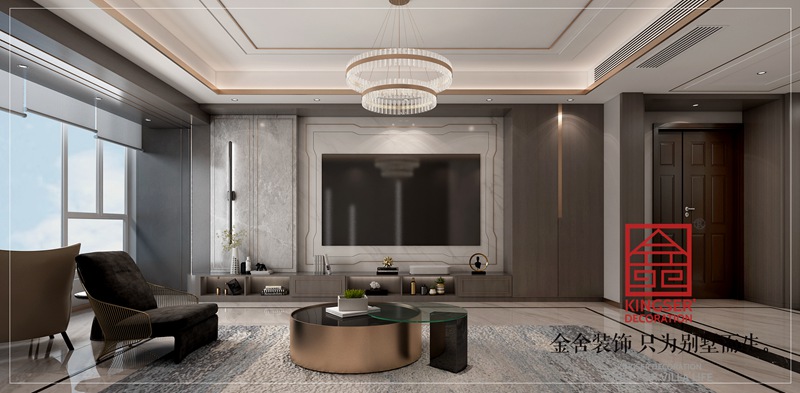 泰丰观湖小区200平装修设计效果图