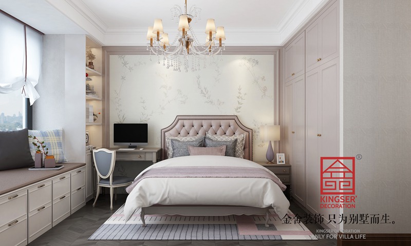 汉王府160平美式风格装修效果图