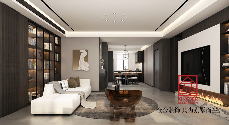 德贤华府190㎡现代风格装修设计