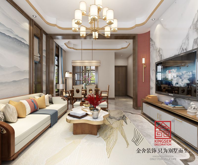碧桂园180平新中式风格装修设计