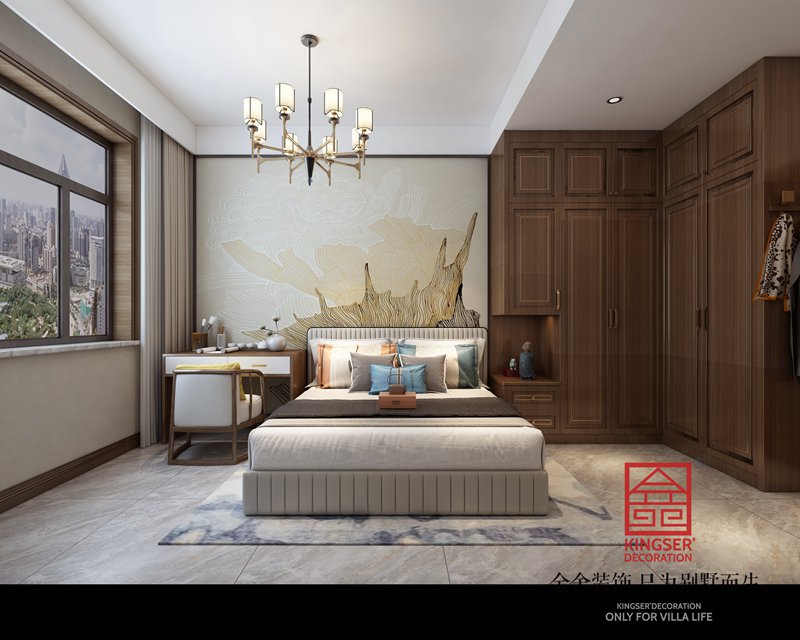 碧桂园180平新中式风格装修设计